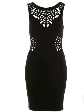 dusty pink embroidered lace detail plunge bodycon dress Chi Chi Peplum Floral Embroidered Lace Bodycon Dress in Pink, Size 8 main image 1